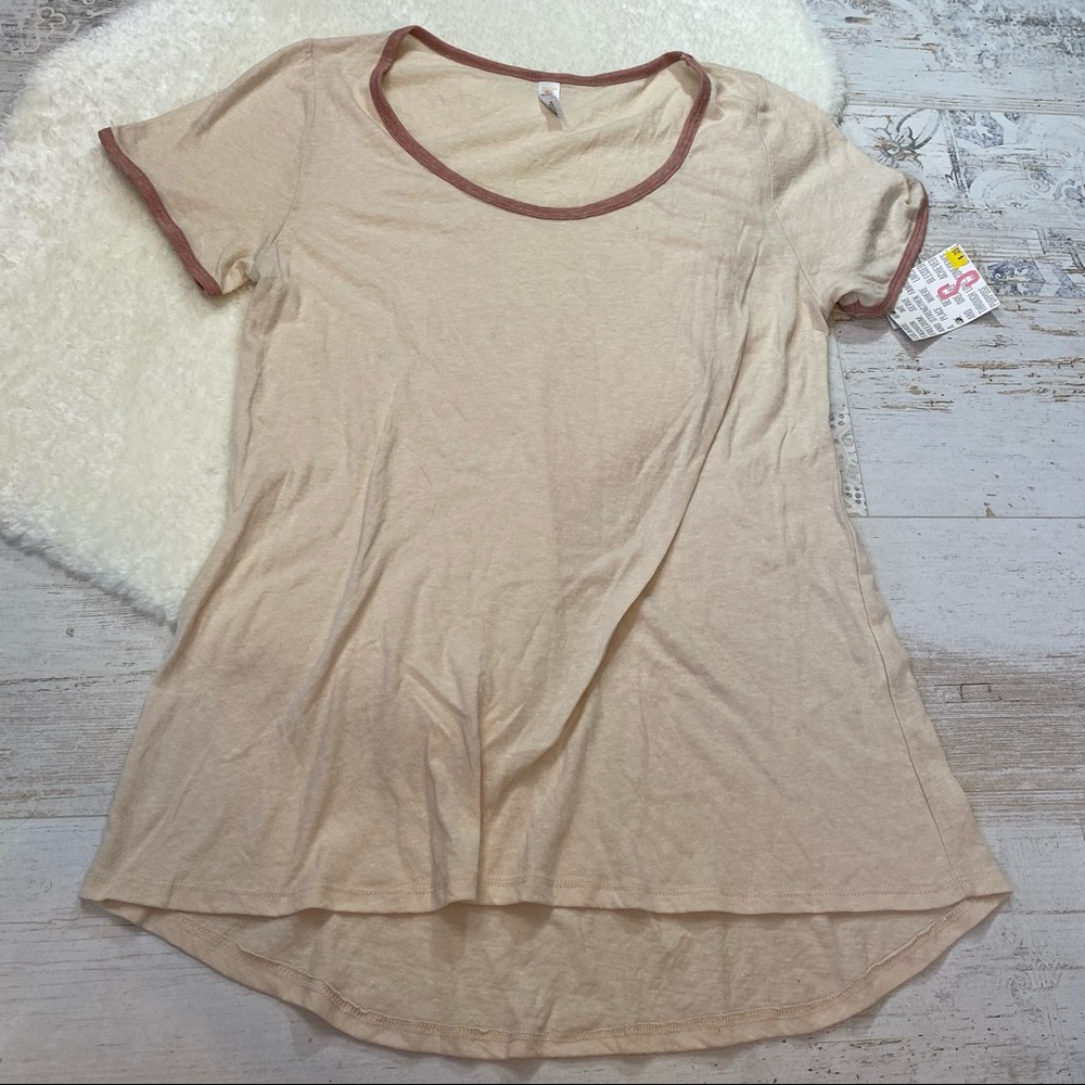 Lularoe Tan and Mauve Classic T